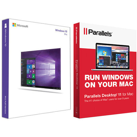 Microsoft Windows 10 Pro 64-bit Kit with Parallels Desktop 11 Pro for Mac